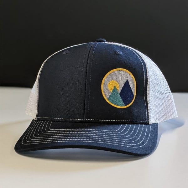 product shot of monolith trail co trucker hat